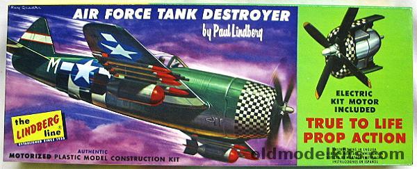 Lindberg 1/48 Air Force Tank Destroyer P-47 Thunderbolt Motorized, 303M-100 plastic model kit